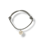 Load image into Gallery viewer, Grey Cord Ashes Memorial Bracelet Dollie Jewellery
