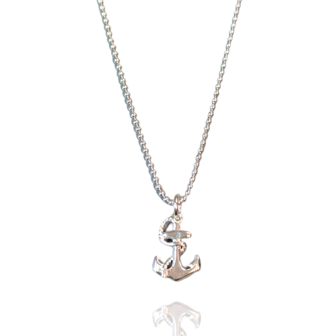 Silver Anchor Necklace | Dollie Jewellery