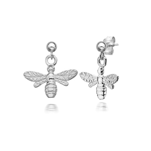 Honey Bee Silver Earrings Dollie Jewellery