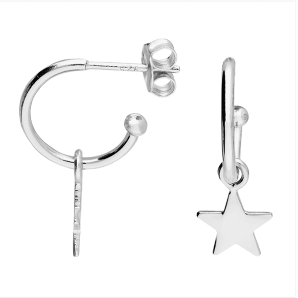Vega Star Hoop Earrings Dollie Jewellery