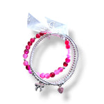Load image into Gallery viewer, Hot Pink Barbie Inspired Stack Dollie Jewellery