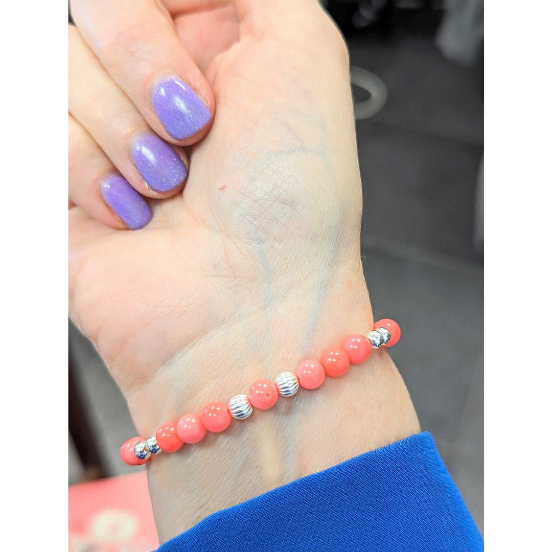 Magical Pink Coral Bracelet Dollie Jewellery