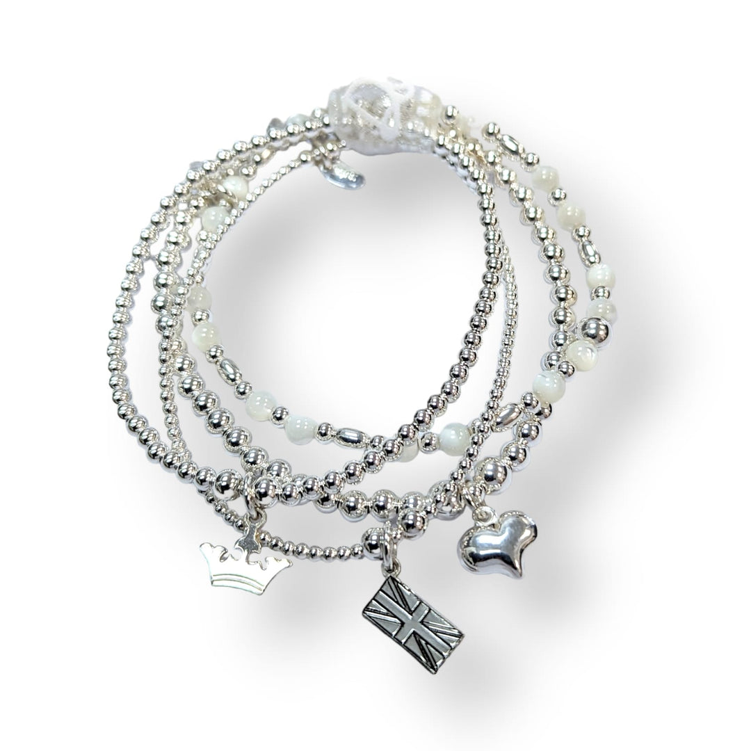 Mother of Pearl Coronation Stack Dollie Jewellery