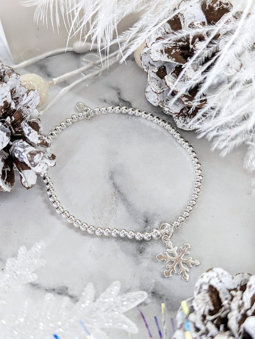 Silver Snowflake Bracelet Dollie Jewellery