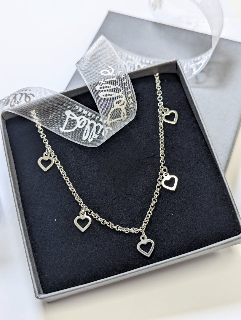 Annabelle Multi-Heart Necklace Dollie Jewellery