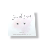 Load image into Gallery viewer, You are loved Stud Earrings Dollie Jewellery