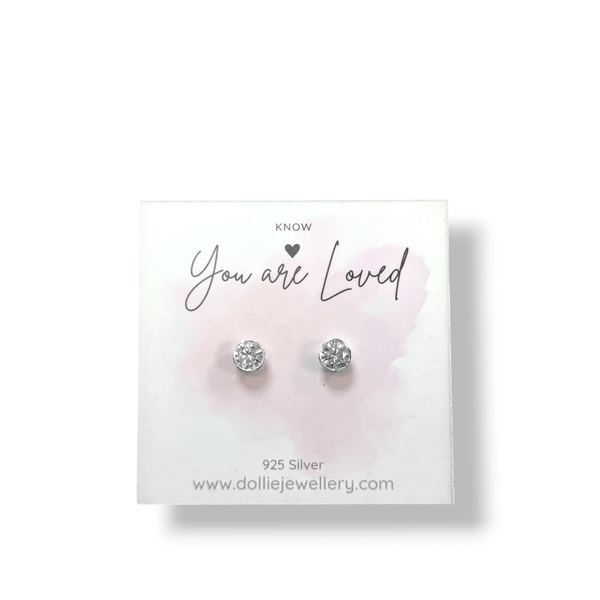 You are loved Stud Earrings Dollie Jewellery