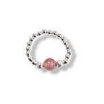 Load image into Gallery viewer, Pink Candy Pop Ring made from the rare gemstone Super Seven
