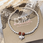 Load image into Gallery viewer, Pumpkin Paris Heart Bracelet Dollie Jewellery