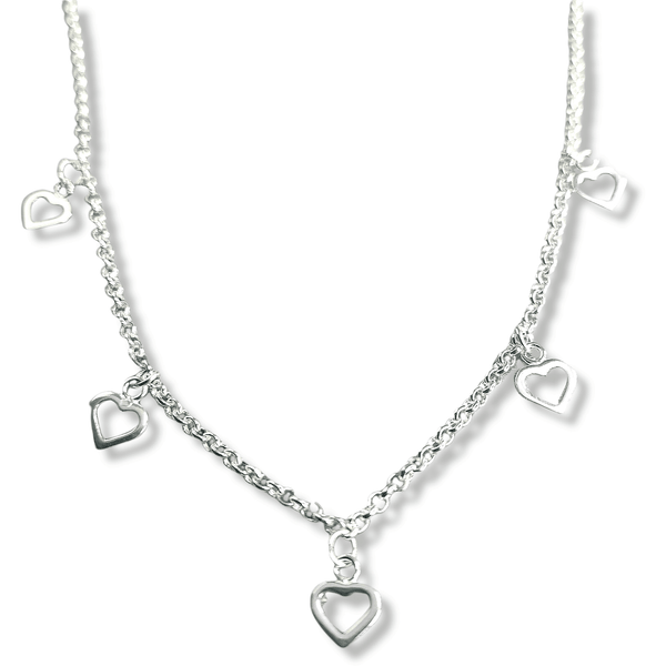Annabelle Multi-Heart Necklace Dollie Jewellery