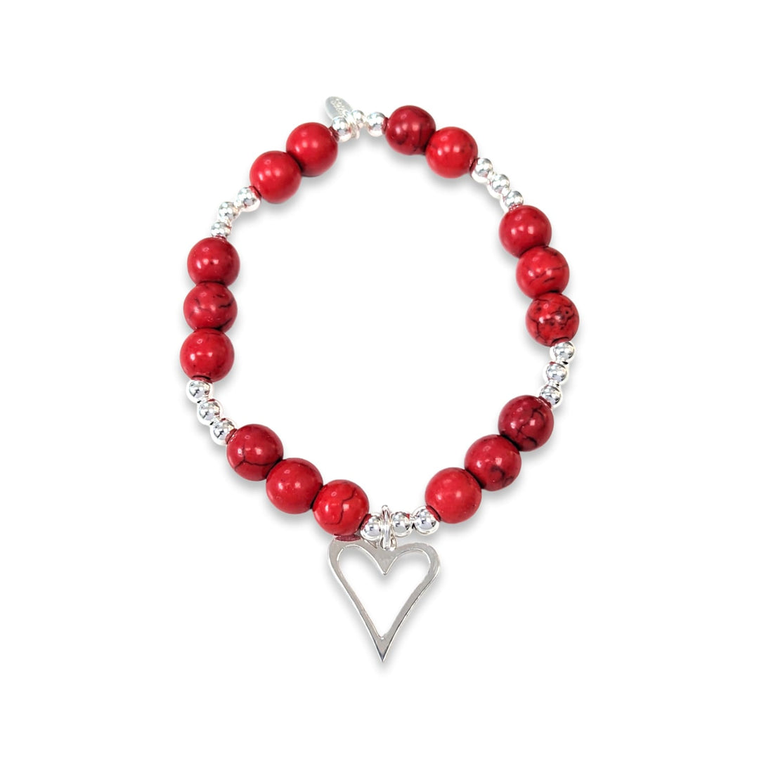 Brave Heart Cranberry Love Bracelet Dollie Jewellery