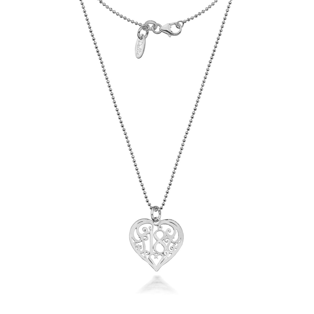 Dollie '18' Heart Necklace Dollie Jewellery