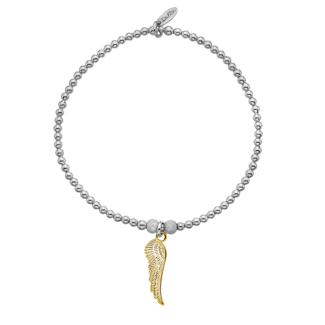 Golden Stardust Angel Wing Bracelet Dollie Jewellery