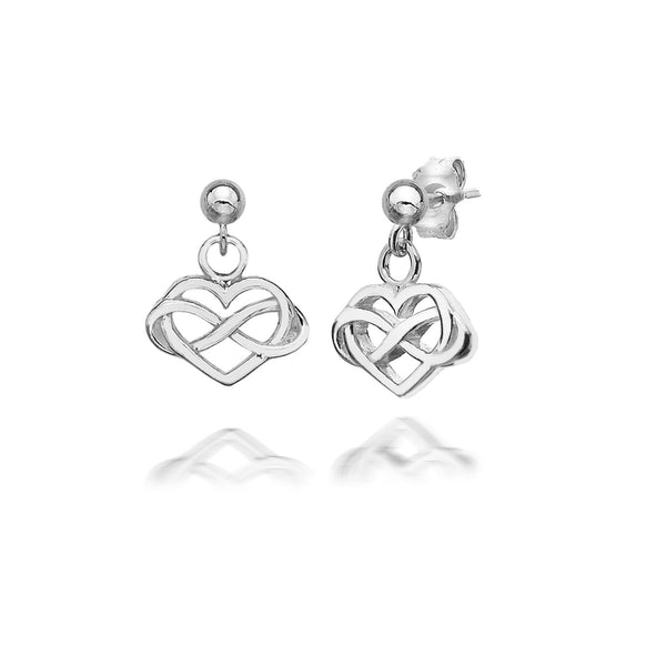 Infinity Heart Earrings Dollie Jewellery
