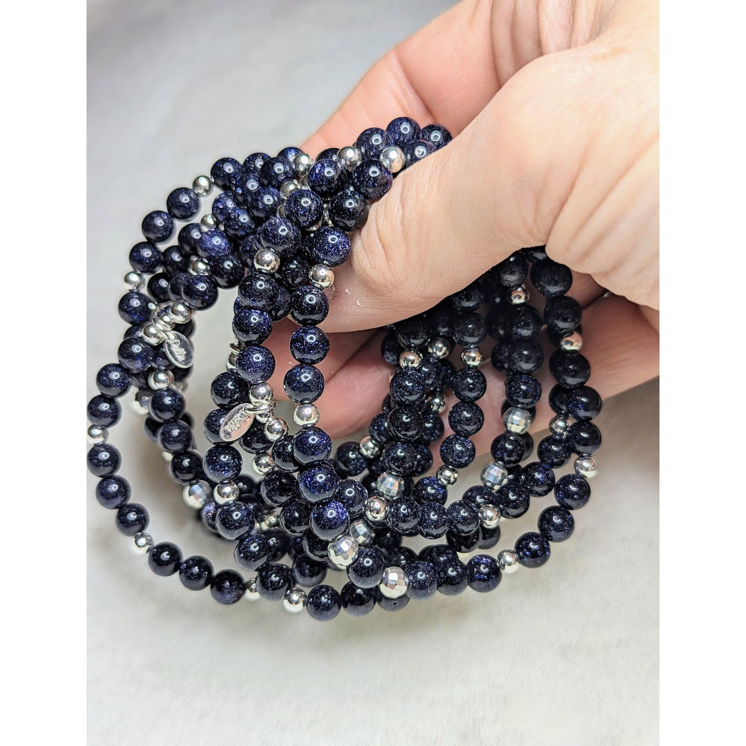 Midnight Blue Moondust Bracelet Dollie Jewellery