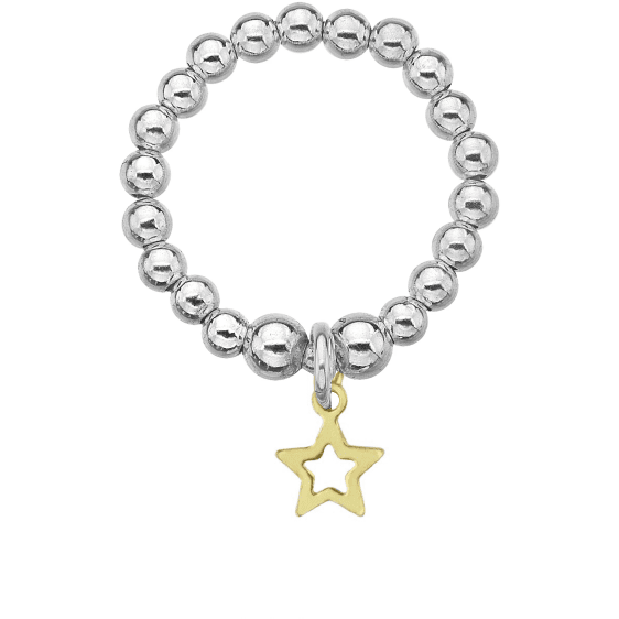 Mini Golden Star Ring Dollie Jewellery