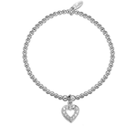 Load image into Gallery viewer, Open Heart Sparkle Bracelet Dollie Jewellery