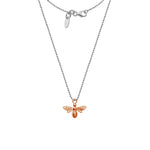 Load image into Gallery viewer, Rose Gold Honey Bee Necklace Dollie Jewellery
