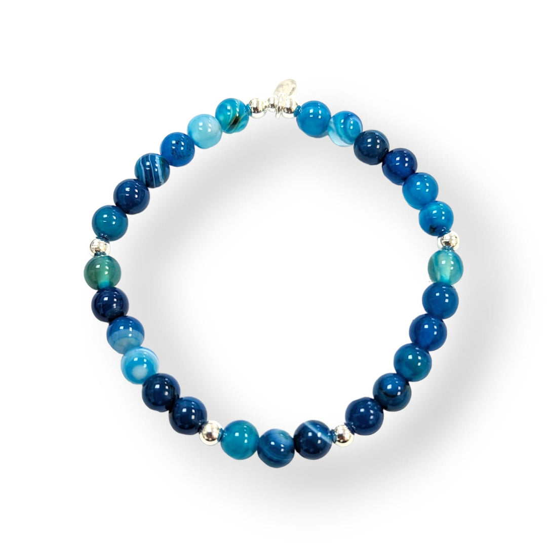 Royal Blue Agate Bracelet Dollie Jewellery