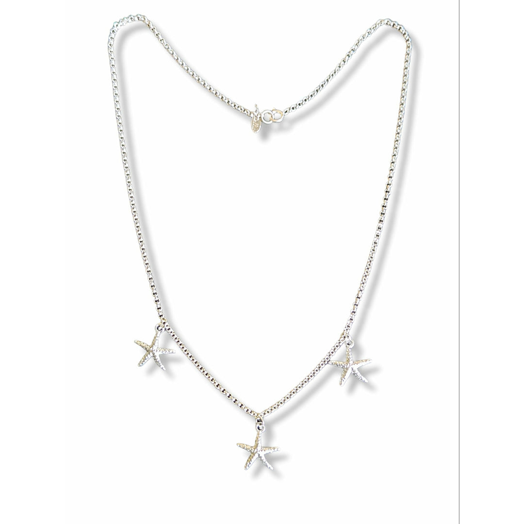 Triple Starfish Necklace Dollie Jewellery